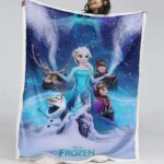 Anna und Elsa Die Eiskönigin Alle Charaktere 02 Decke – Fleecedecke