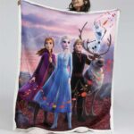 Anna und Elsa Die Eiskönigin Alle Charaktere 04 Decke – Fleecedecke