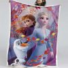 Anna und Elsa Die Eiskönigin Alle Charaktere 06 Decke - Fleecedecke