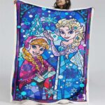 Anna und Elsa Die Eiskönigin Diamantdruck Decke – Fleecedecke