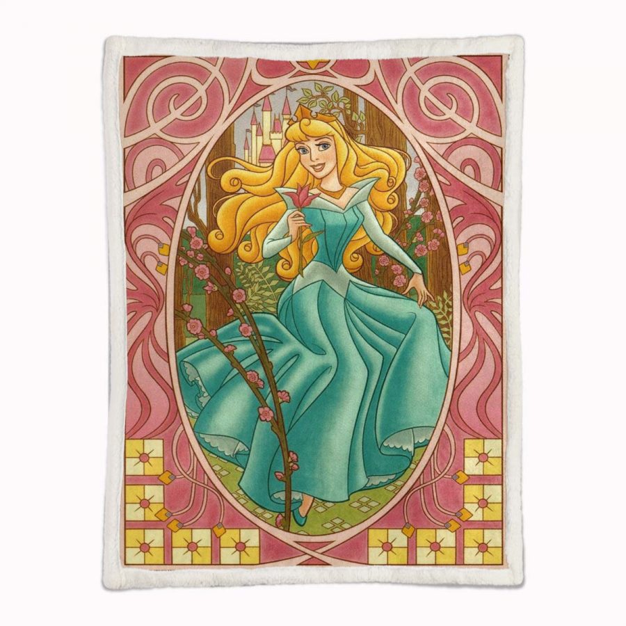 Aurora Dornröschen Prinzessin 01 Decke - Fleecedecke – Bild 2