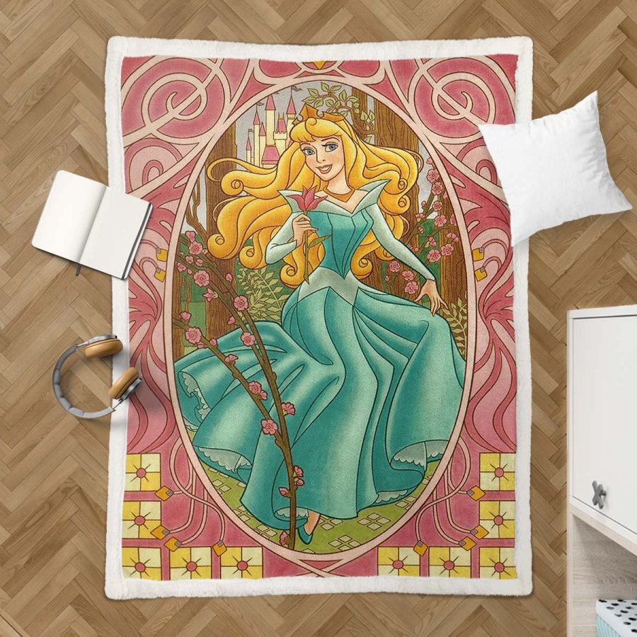 Aurora Dornröschen Prinzessin 01 Decke - Fleecedecke – Bild 3
