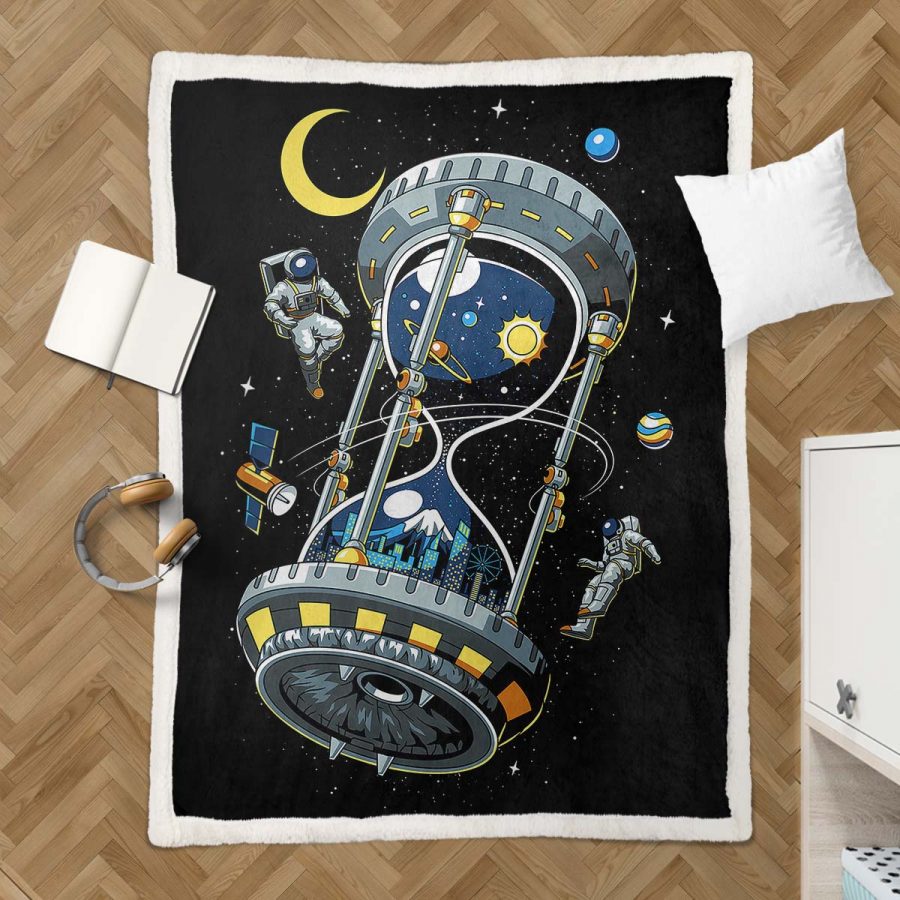 Autonaut Weltraum SP04 Decke - Fleecedecke – Bild 3