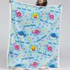 Baby Shark Familie, doo doo doo Decke - Fleecedecke