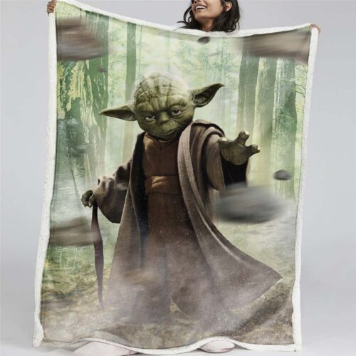 Baby Yoda süß in Star Wars 10 Decke - Fleecedecke