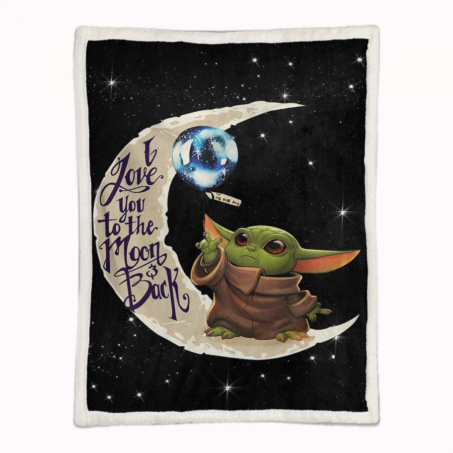 Baby Yoda süß in Star Wars 5 Decke - Fleecedecke – Bild 2
