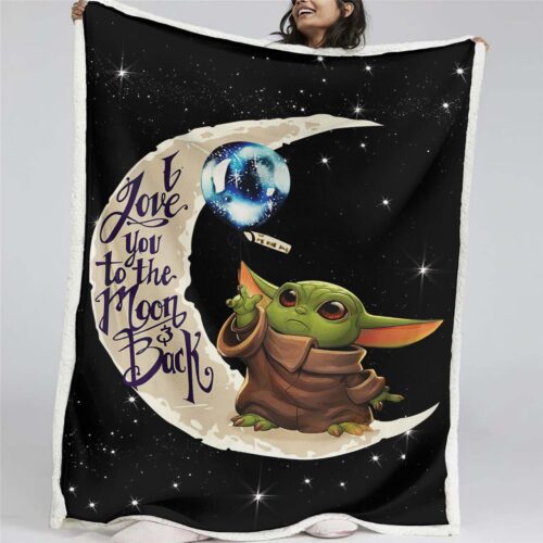 Baby Yoda süß in Star Wars 5 Decke - Fleecedecke