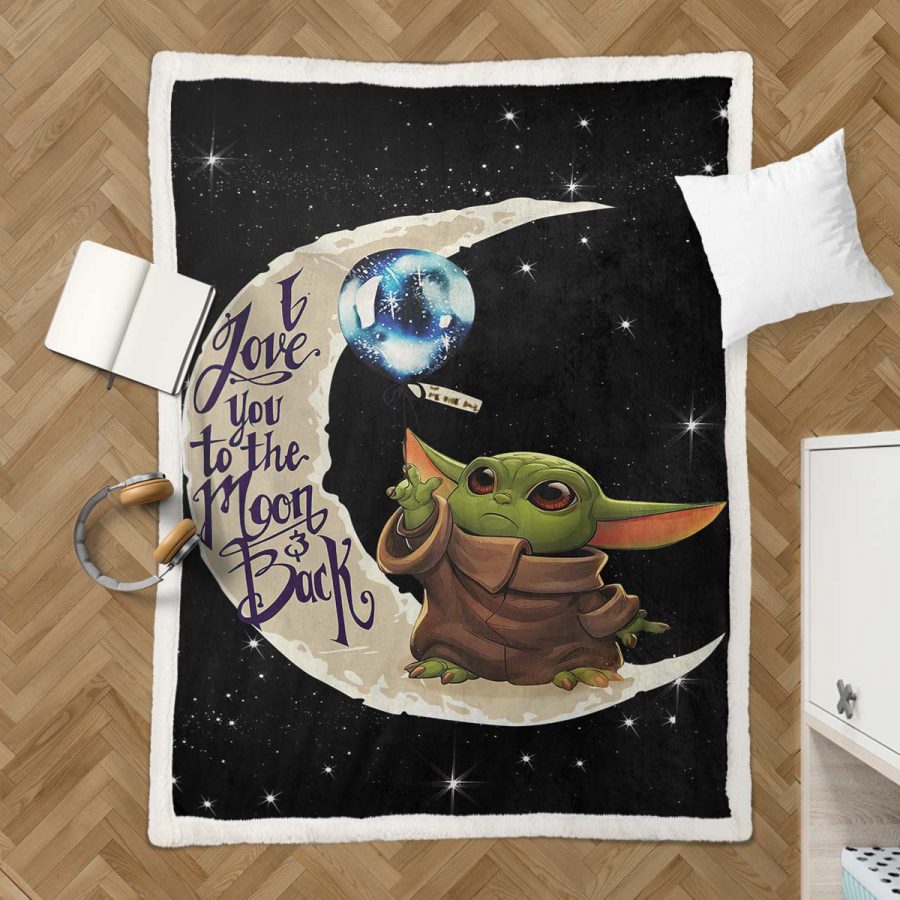 Baby Yoda süß in Star Wars 5 Decke - Fleecedecke – Bild 3
