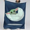Baby Yoda süß in Star Wars 6 Decke - Fleecedecke