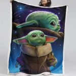 Baby Yoda süß in Star Wars 7 Decke – Fleecedecke