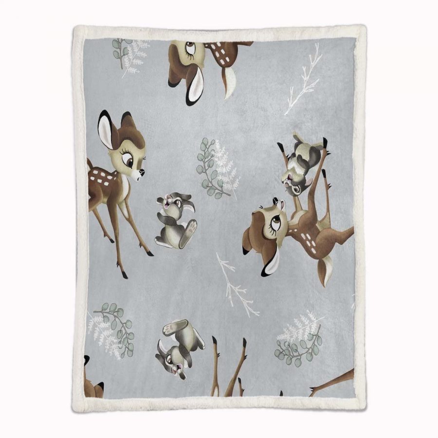 Bambi und Klopfer 06 Decke - Fleecedecke – Bild 2