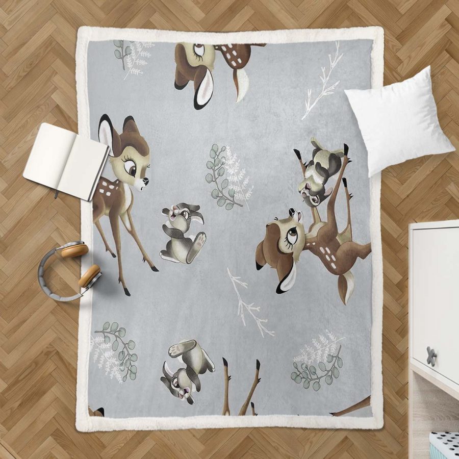Bambi und Klopfer 06 Decke - Fleecedecke – Bild 3