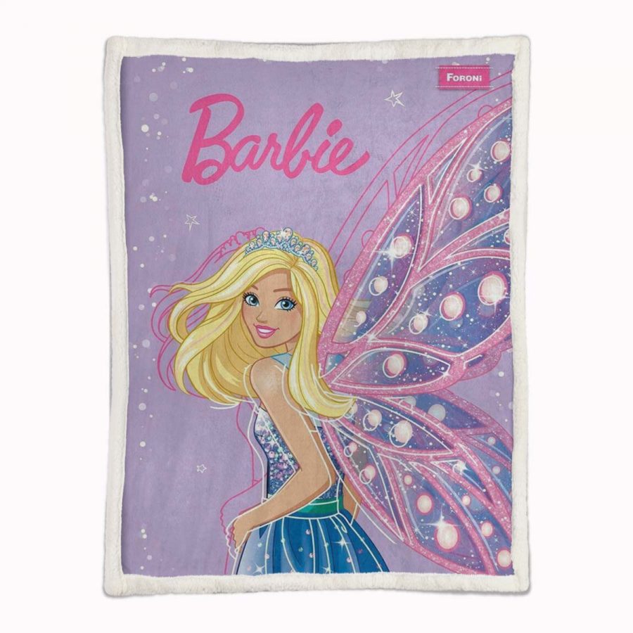 Barbie-Schmetterling Decke - Fleecedecke – Bild 2
