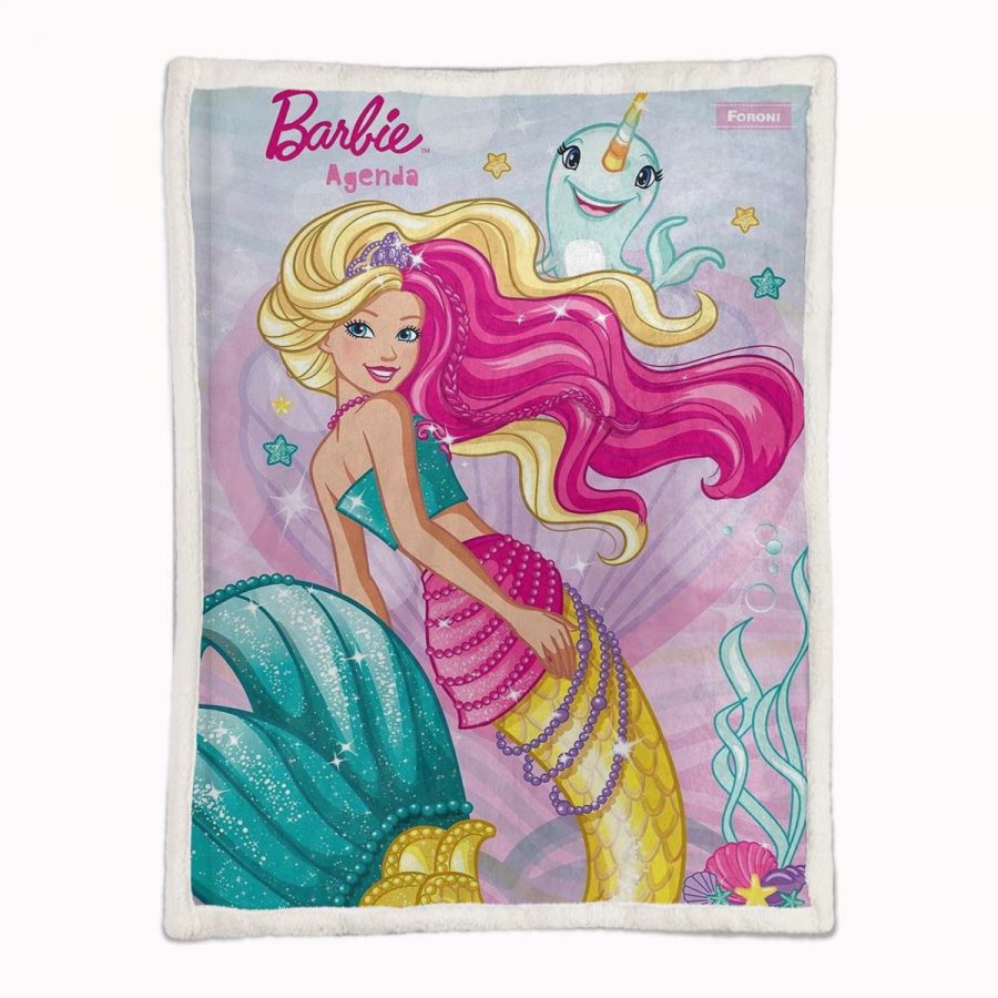 Barbie Meerjungfrau Decke - Fleecedecke – Bild 2