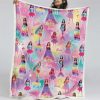 Barbie Regenbogen Decke - Fleecedecke