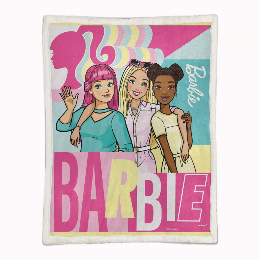 Barbie Drei Mädchen Decke - Fleecedecke – Bild 2