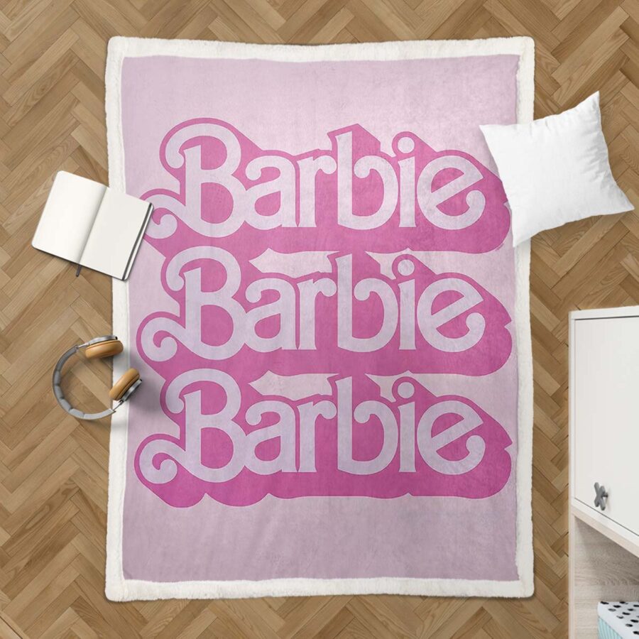 Barbie-Barbie-Barbie Decke - Fleecedecke – Bild 3