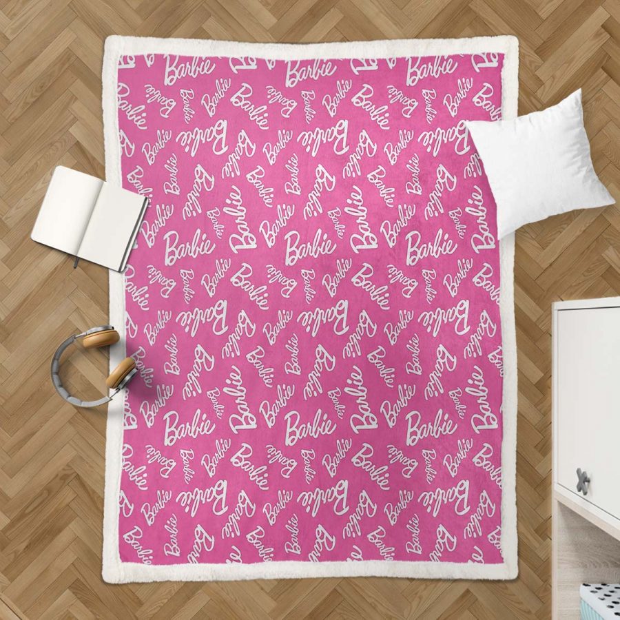 Barbie-Symbolmuster Decke - Fleecedecke – Bild 3