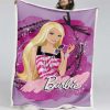 Barbie gelb süß Decke - Fleecedecke