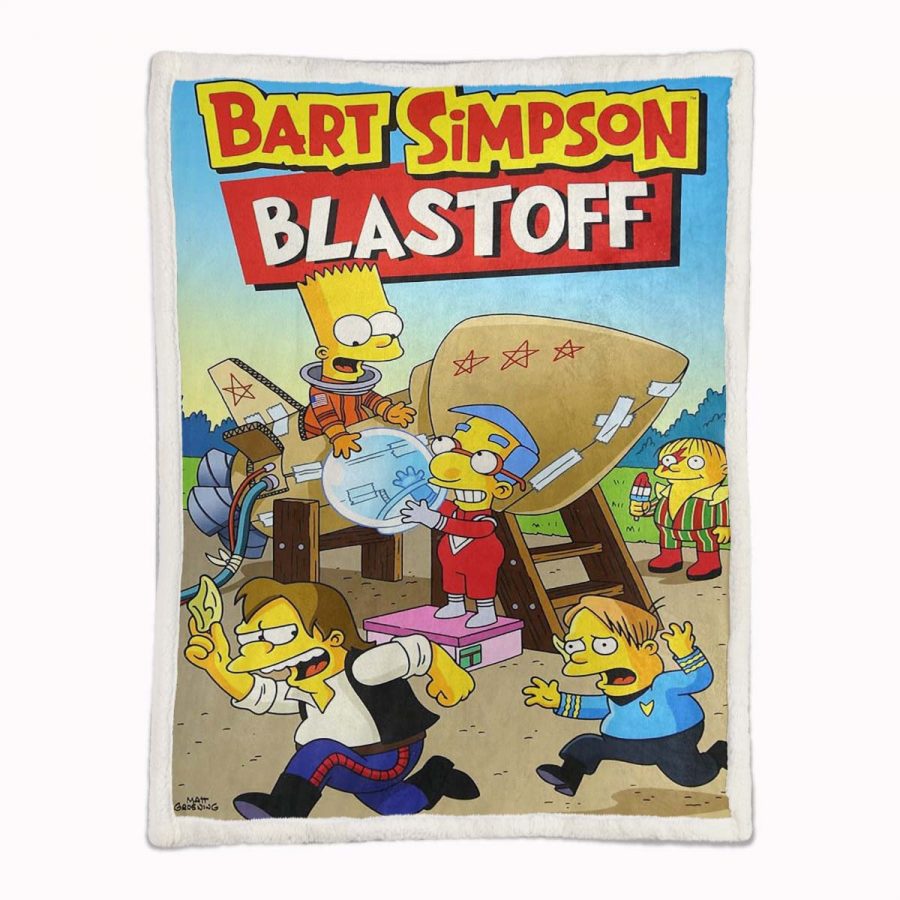 Bart Simpson Blastoff Decke - Fleecedecke – Bild 2