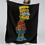 Bart Simpson die Simpsons Decke – Fleecedecke