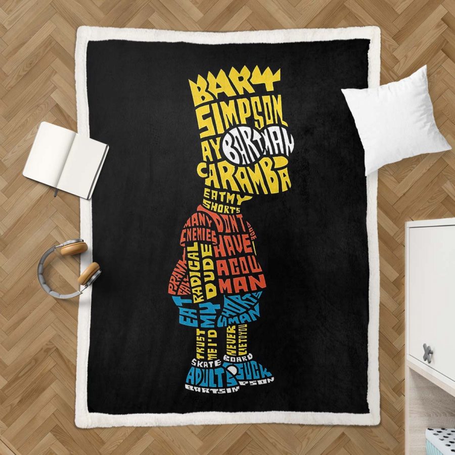 Bart Simpson die Simpsons Decke - Fleecedecke – Bild 3
