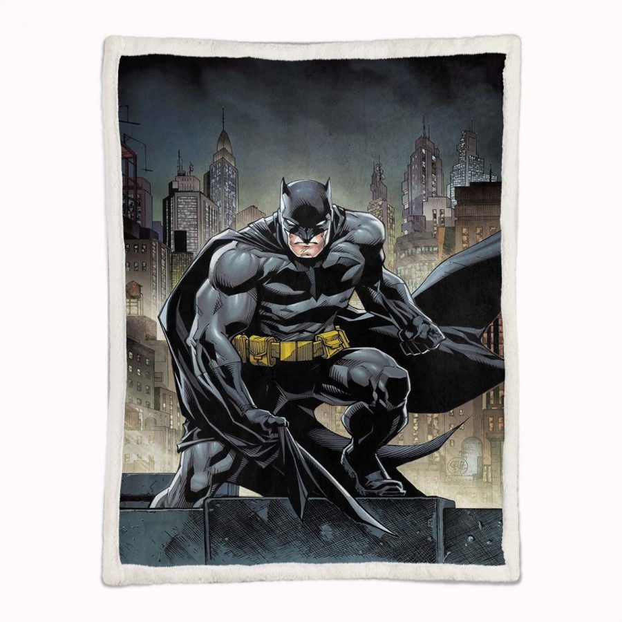 Batman-Held in dunkler Nacht 01 Decke - Fleecedecke – Bild 2