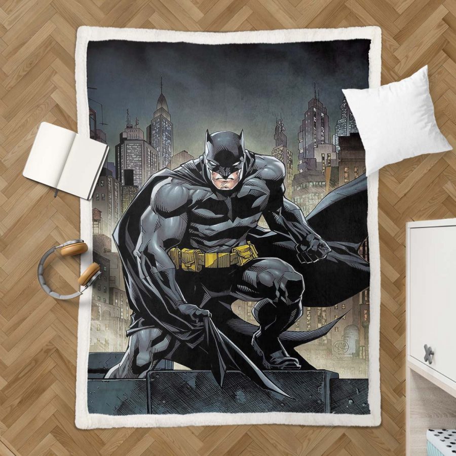 Batman-Held in dunkler Nacht 01 Decke - Fleecedecke – Bild 3