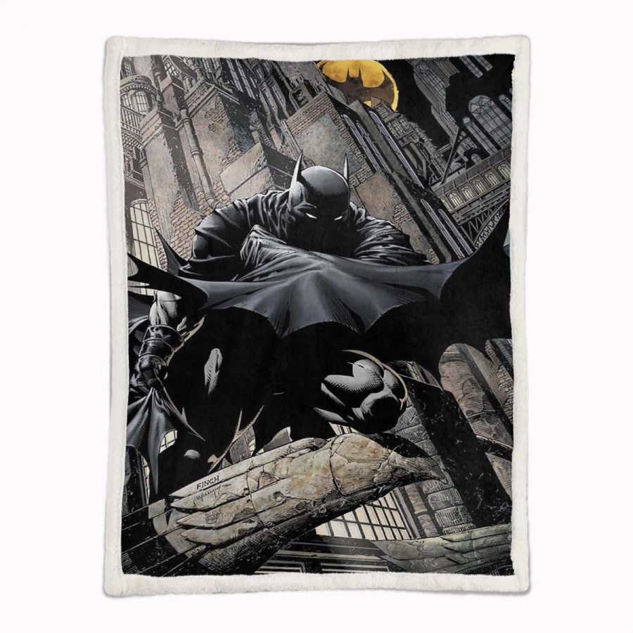 Batman-Held in dunkler Nacht 02 Decke - Fleecedecke – Bild 2