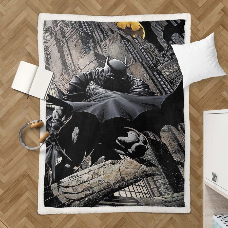 Batman-Held in dunkler Nacht 02 Decke - Fleecedecke – Bild 3