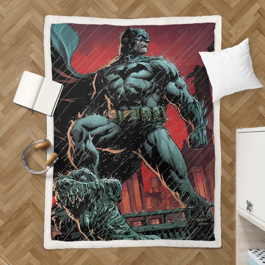 Batman-Held in dunkler Nacht 03 Decke - Fleecedecke – Bild 3