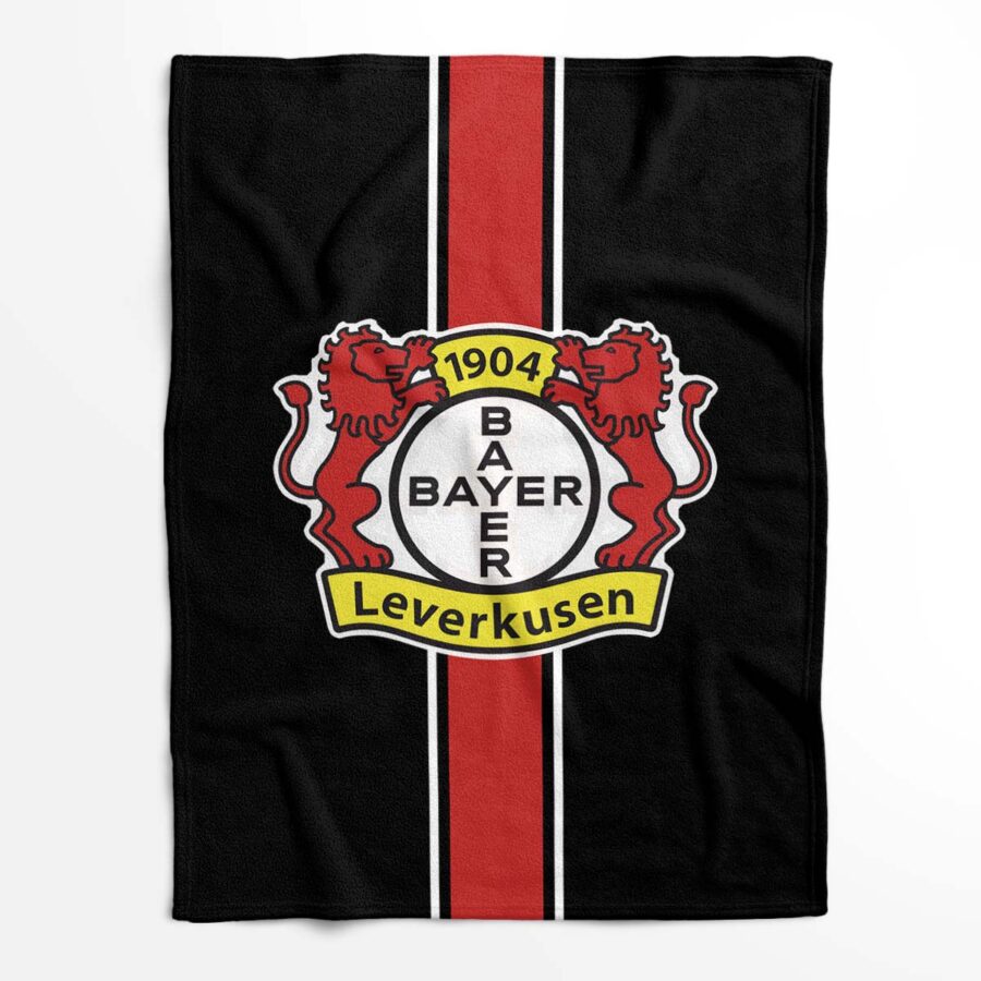 Fußballmannschaft Bayer 04 Leverkusen Fleecedecke - Decke – Bild 2
