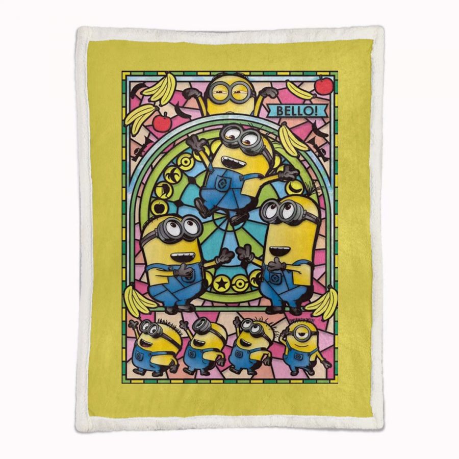 Bello Minions mit Banane Decke - Fleecedecke – Bild 2