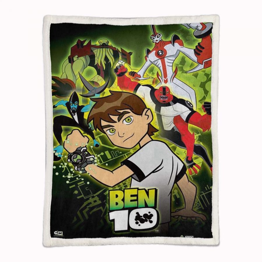 Ben 10 Alle Charaktere 08 Decke - Fleecedecke – Bild 2