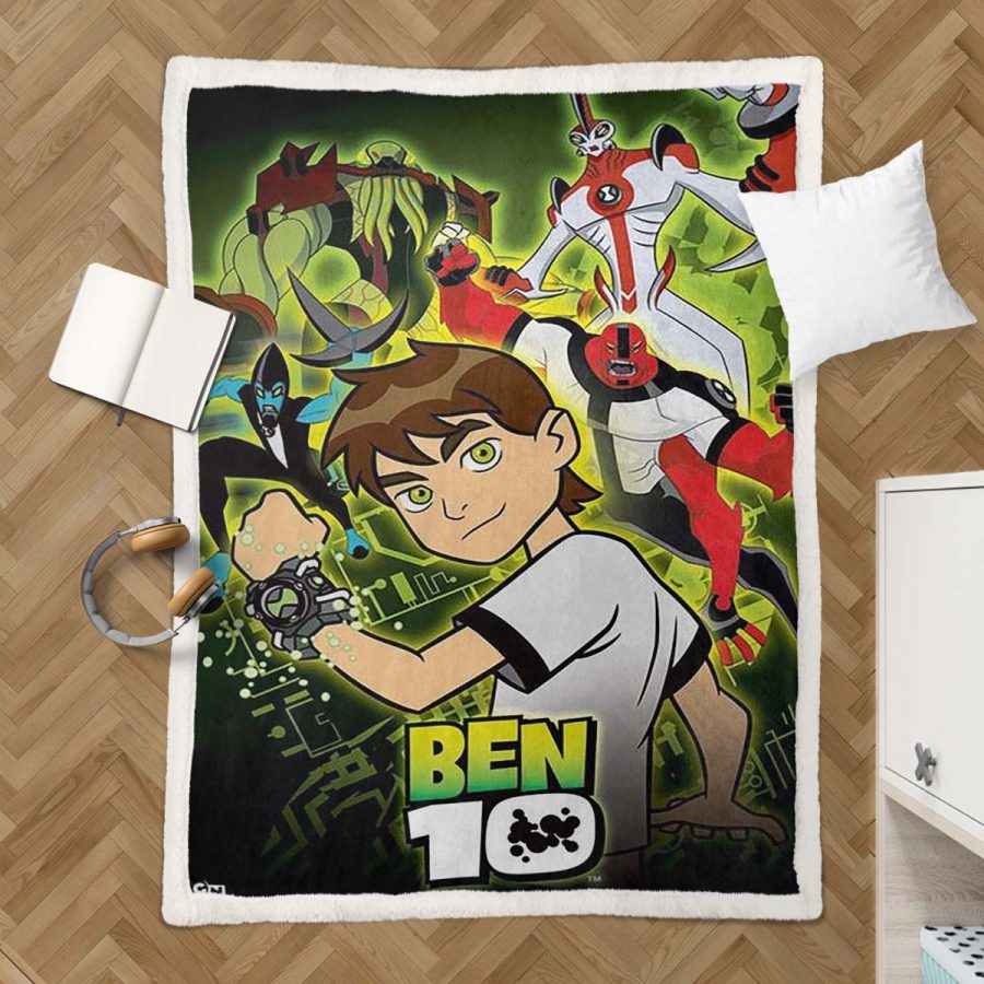 Ben 10 Alle Charaktere 08 Decke - Fleecedecke – Bild 3