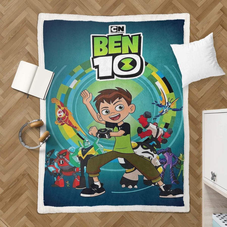 Ben 10 Alle Charaktere 10 Decke - Fleecedecke – Bild 3