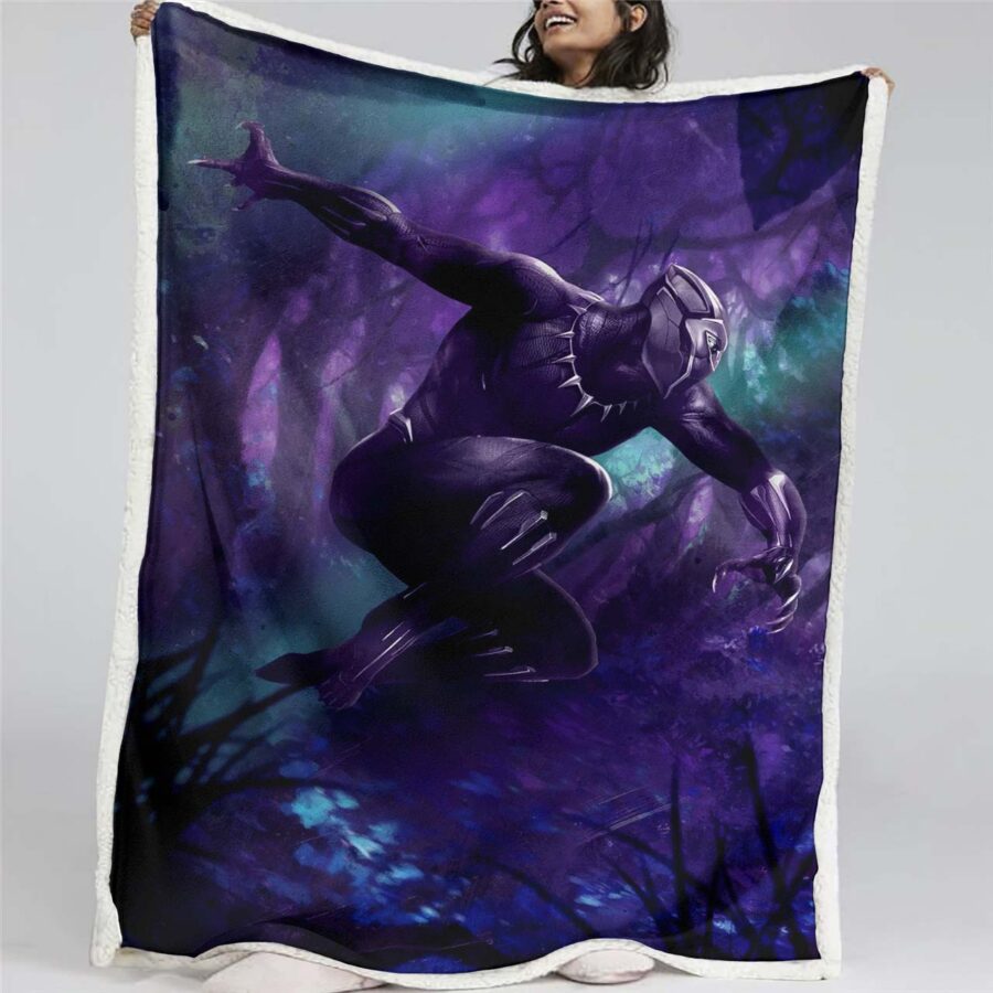 Black Panther Marvel 01 Decke - Fleecedecke