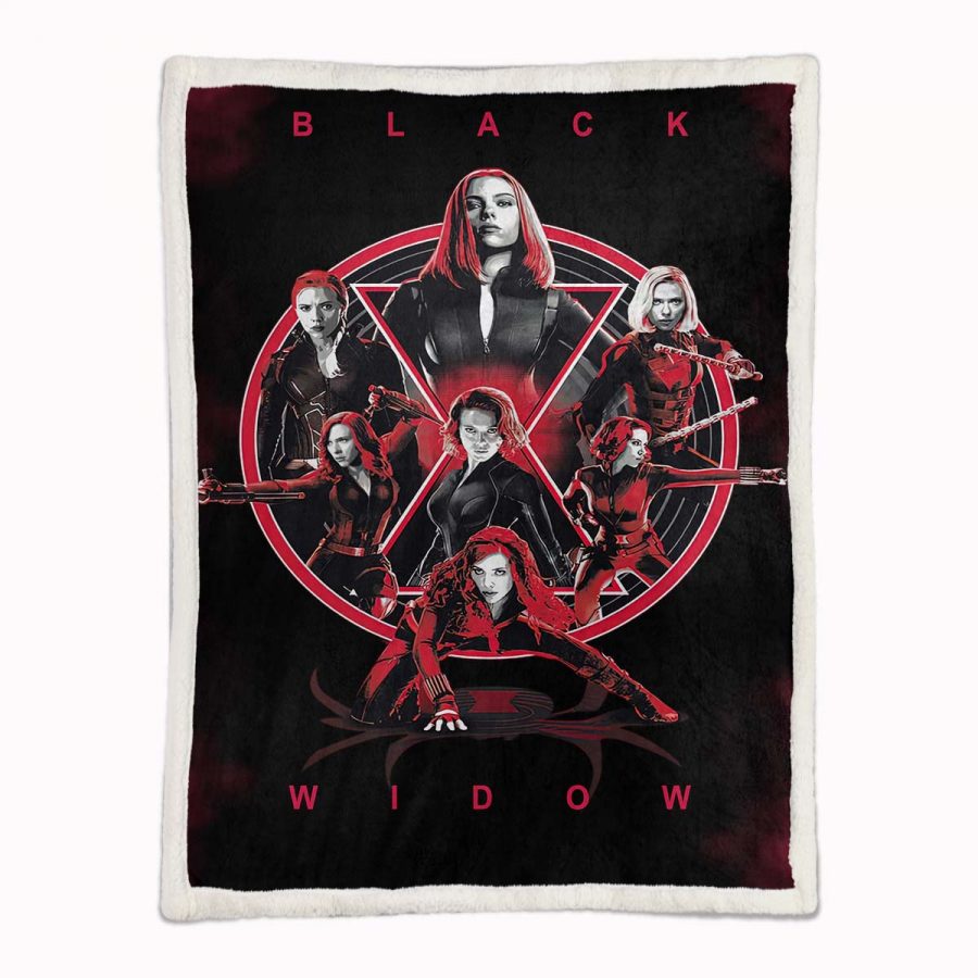 Black Widow Marvel 02 Decke - Fleecedecke – Bild 2