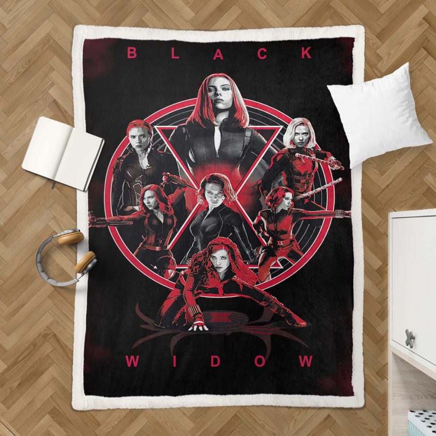Black Widow Marvel 02 Decke - Fleecedecke – Bild 3