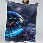 Blauer Entwicklungen-Pokeball Pokemon Decke – Fleecedecke
