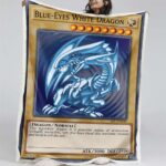 Blaue Augen, weißer Drache Decke – Fleecedecke