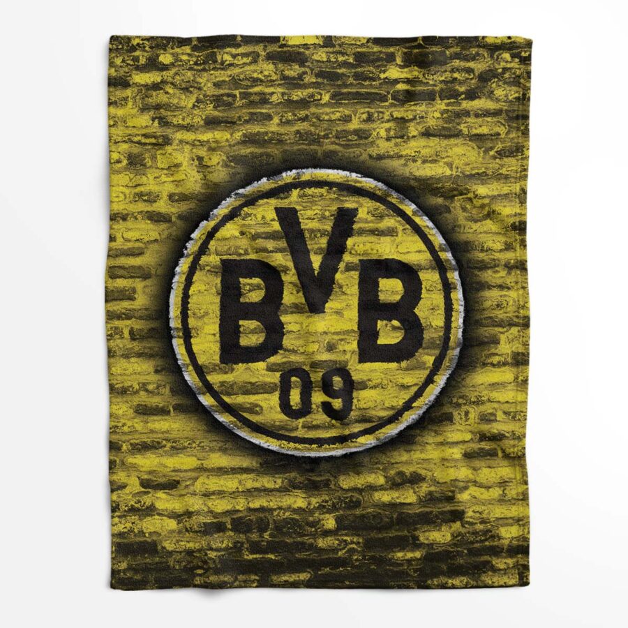 Borussia Dortmund BVB Fußballverein Ziegel Fleecedecke - Decke – Bild 2