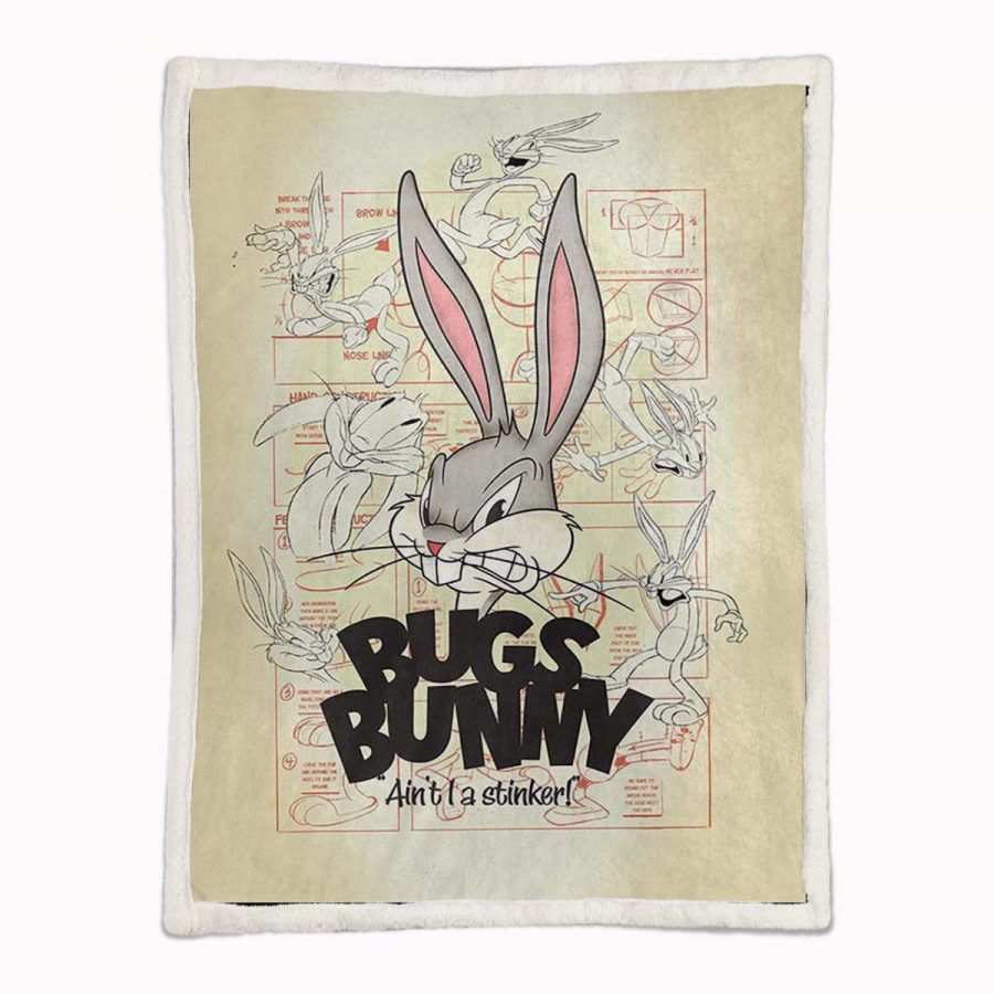 Bugs Bunny Looney Tunes 01 Decke - Fleecedecke – Bild 2