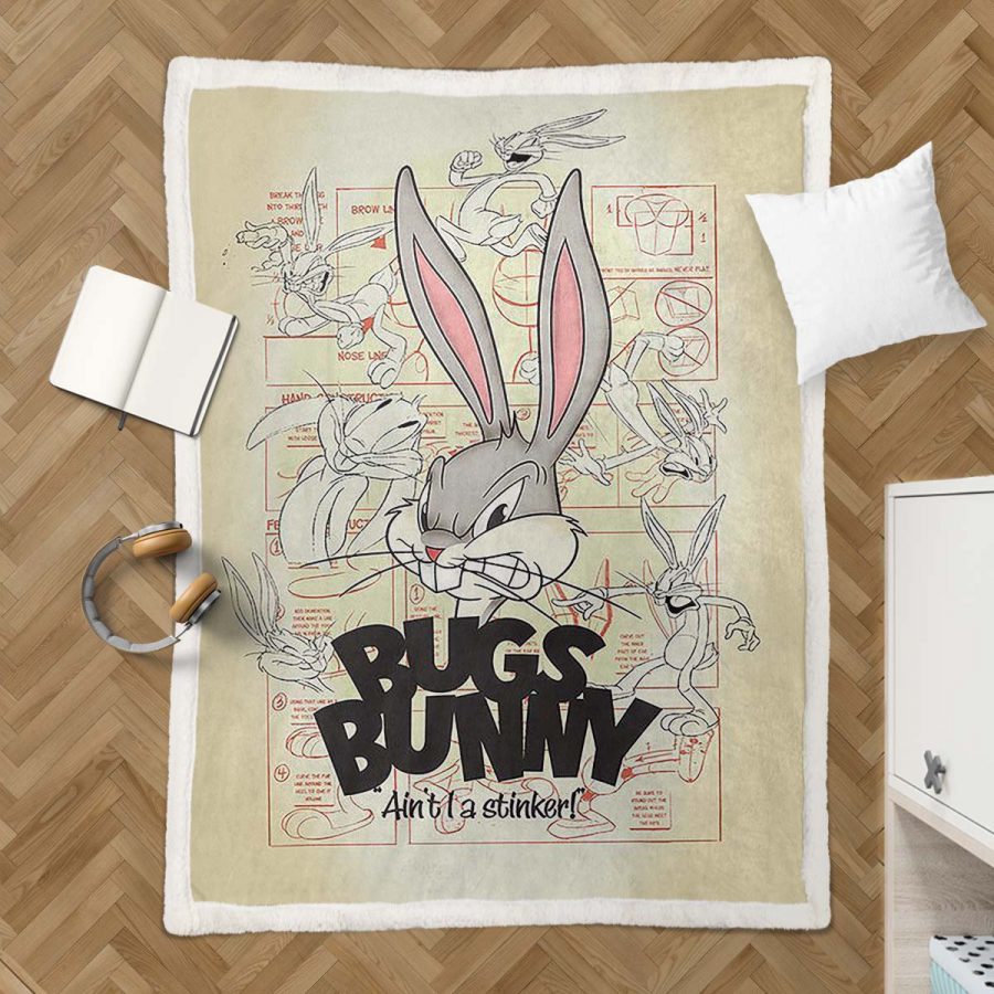 Bugs Bunny Looney Tunes 01 Decke - Fleecedecke – Bild 3