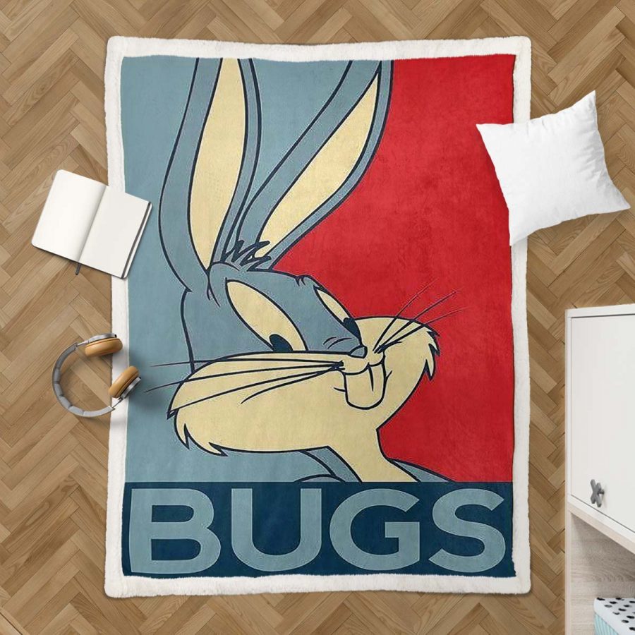 Bugs Bunny Looney Tunes 02 Decke - Fleecedecke – Bild 3