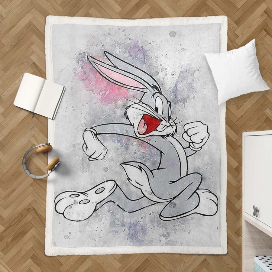 Bugs Bunny Looney Tunes 03 Decke - Fleecedecke – Bild 3