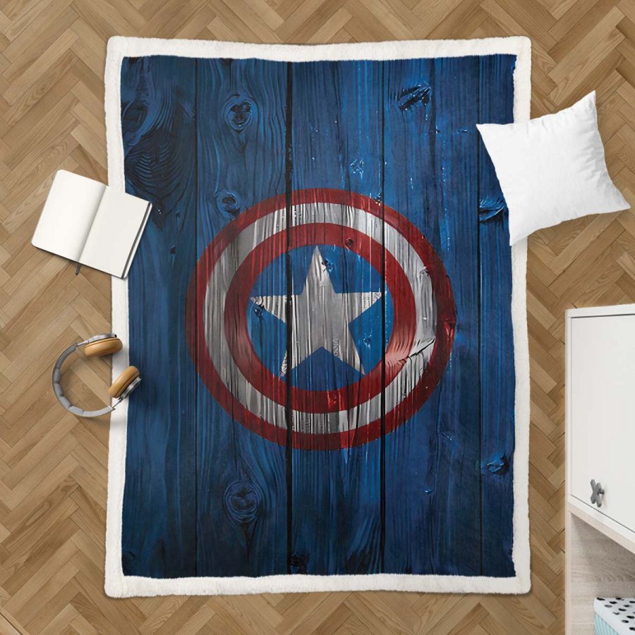 Captain America 02 Decke - Fleecedecke – Bild 3