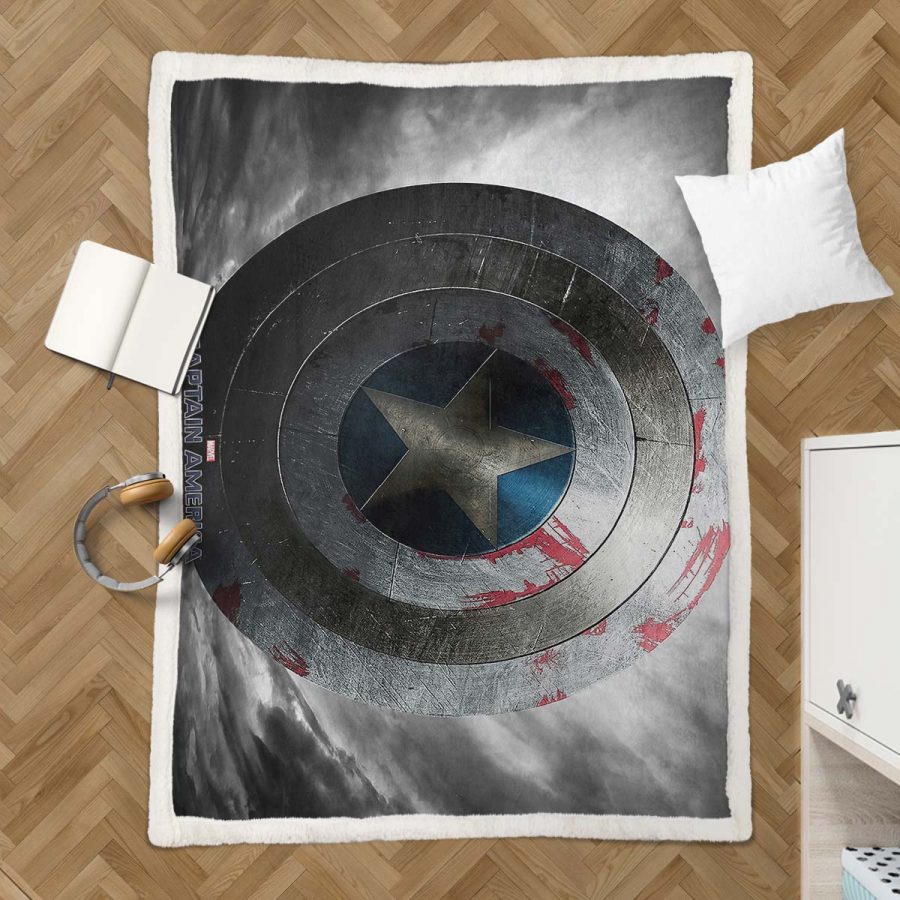 Captain America 03 Decke - Fleecedecke – Bild 3