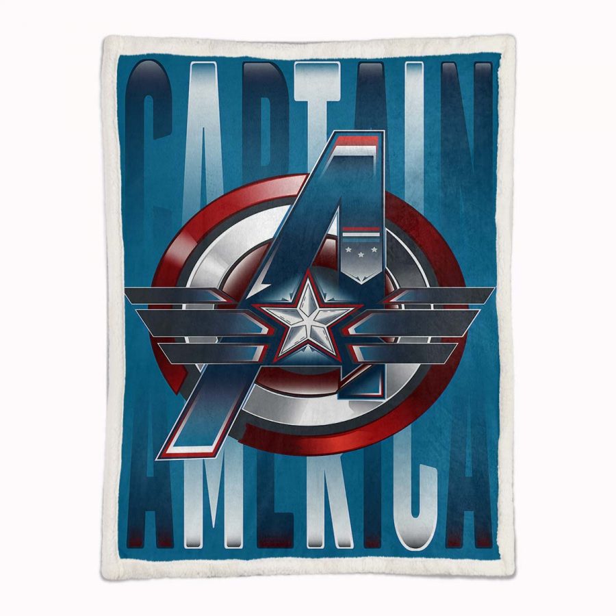 Captain America 04 Decke - Fleecedecke – Bild 2