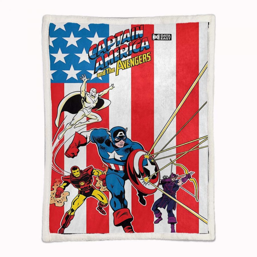 Captain America 05 Decke - Fleecedecke – Bild 2